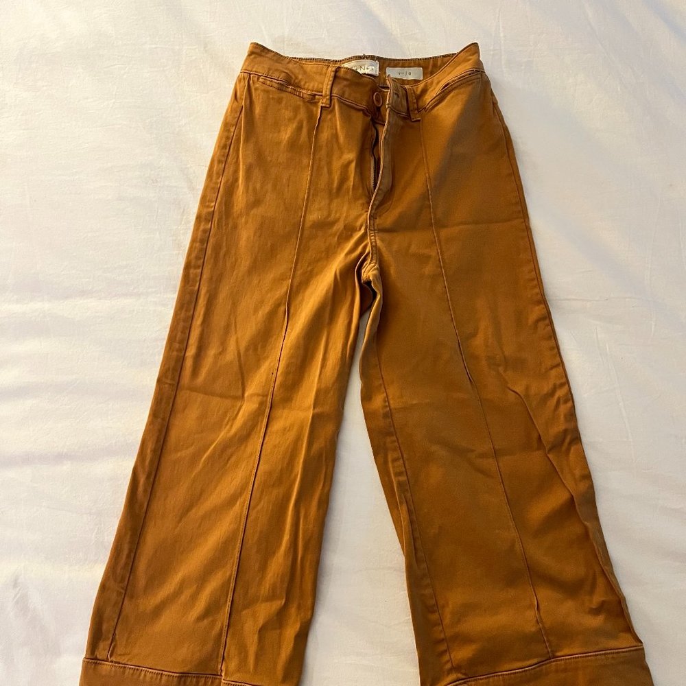 Anthropologie - CHINO's - 0 - Gold - Wide Leg
